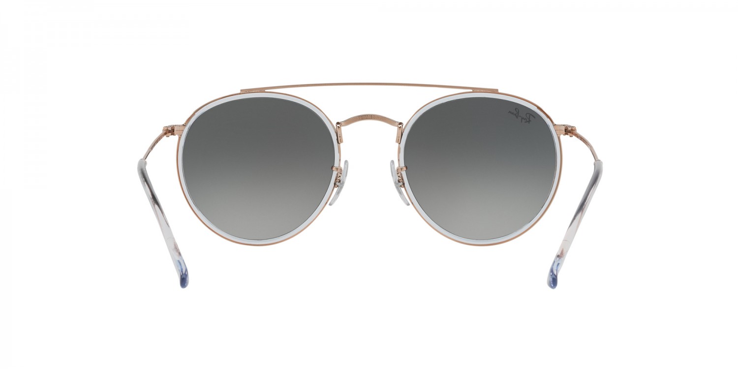 ray ban round double bridge silver